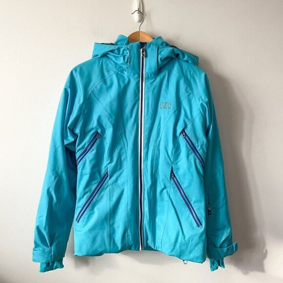 Helly Hansen Professional Floria Insulated Ski Snow Jacket Coat Blue Size Medium - Picture 2 of 15